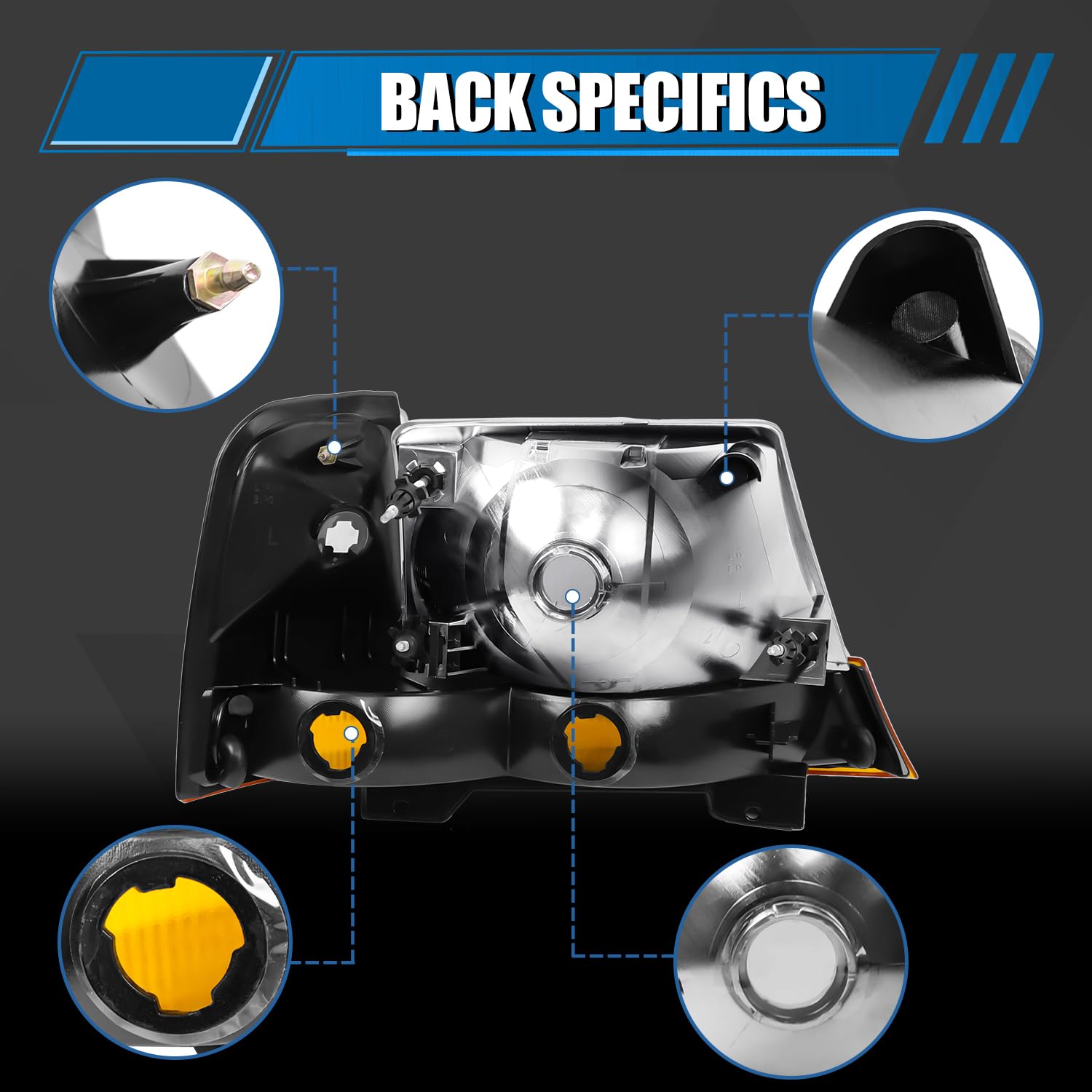 CLERYYE corner light detail highlighting integrated turn signal clarity and fit