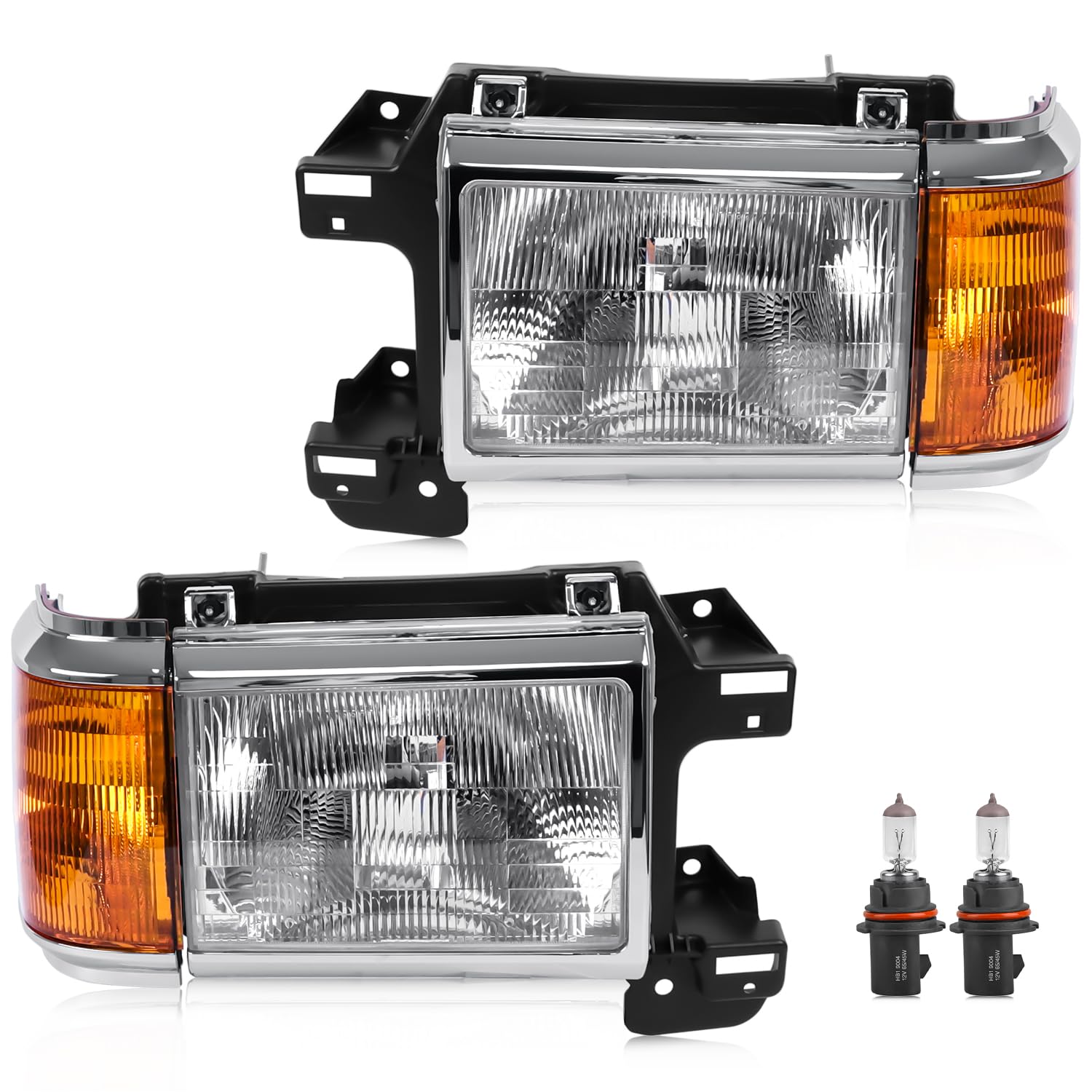 CLERYYE front assembly pair showing chrome finish for restored factory look