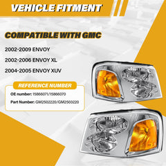 CLERYYE headlight installed on GMC Envoy demonstrating improved visibility