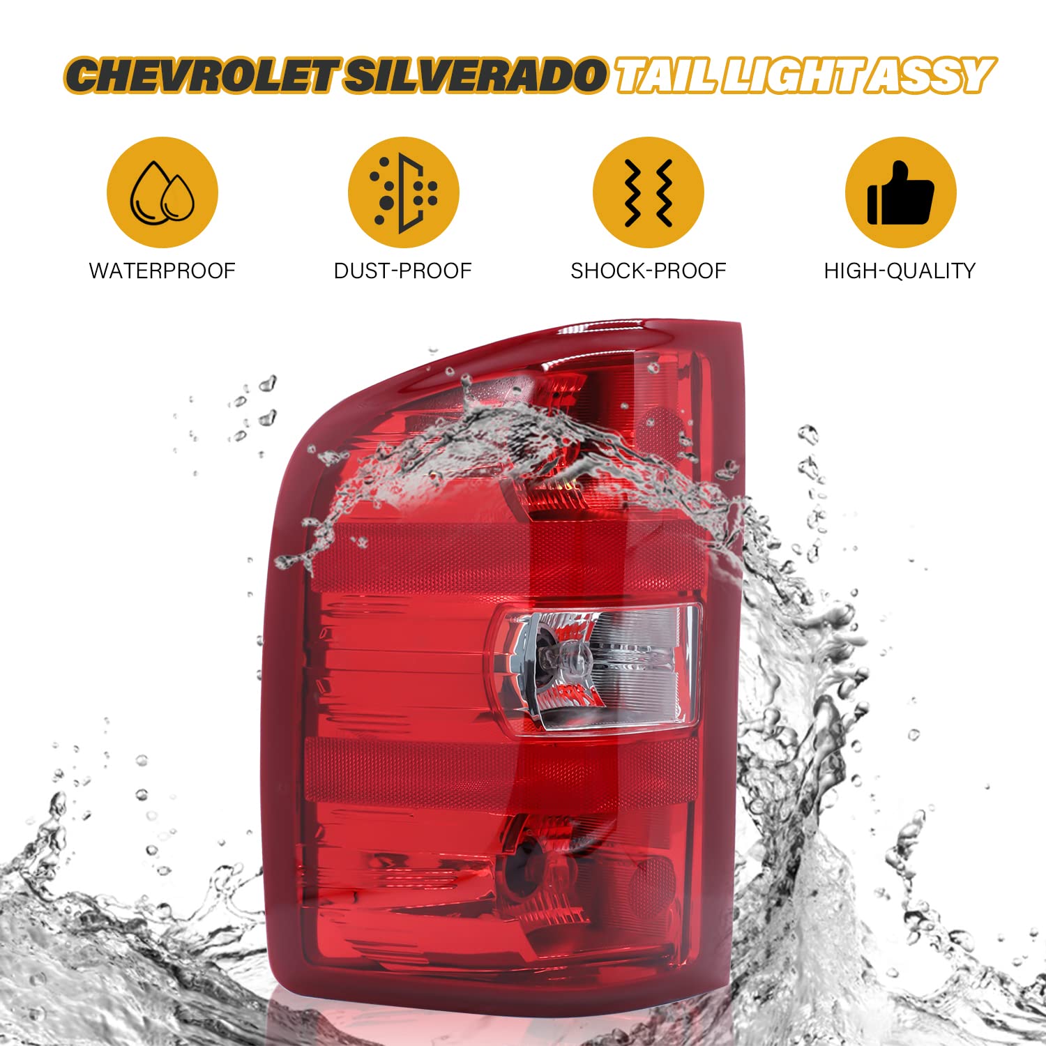 CLERYYE tail light next to ruler showing scale for correct size confirmation