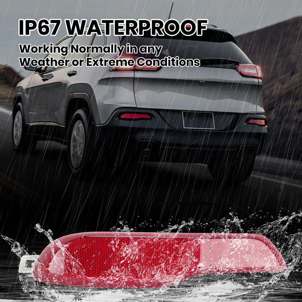 Clidr reflector mounted on Jeep bumper demonstrates correct fit and restored visibility