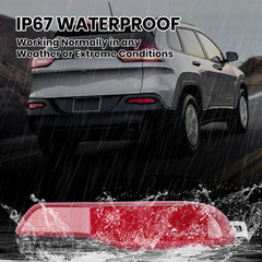 Clidr reflector mounted on Jeep Cherokee bumper improving visibility