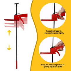 CLLOMAGY assembled tool with ruler showing adjustable length up to 28 inches