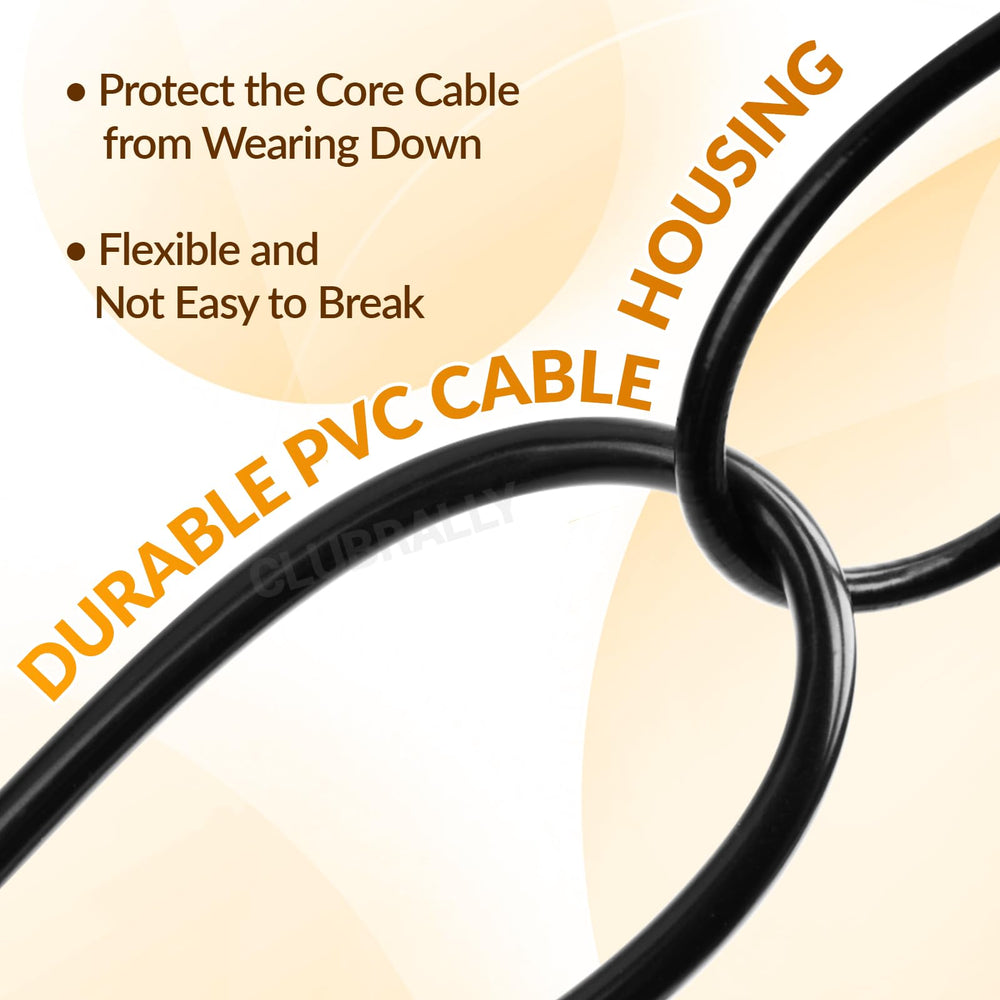 CLUBRALLY detailed shot of cable end connectors ensuring OEM-style secure attachment