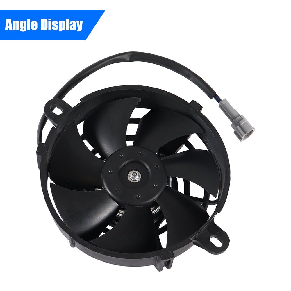 CMIYETO fan mounted on radiator in use improving heat rejection