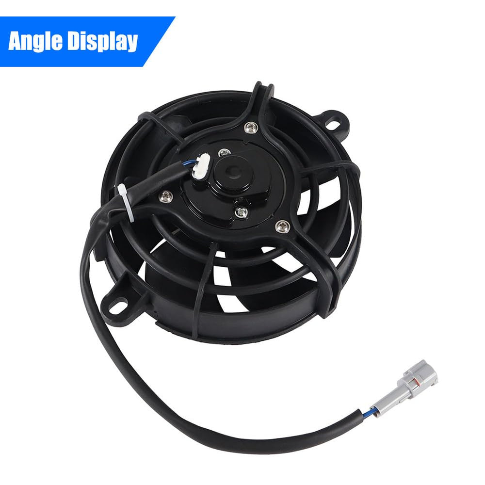 CMIYETO fan beside ruler to show compact 5-inch scale for fitment