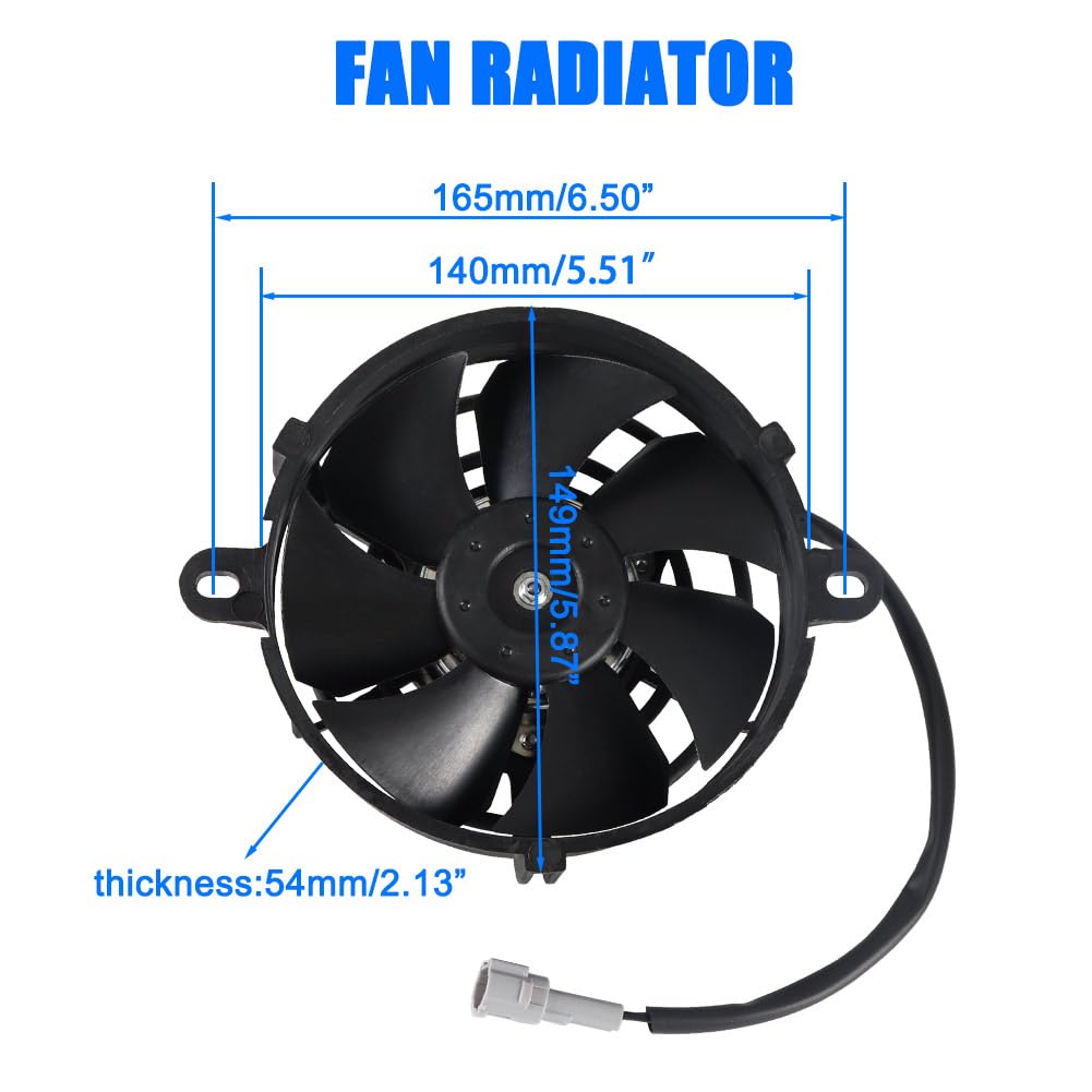 CMIYETO side profile showing seven blades for efficient cooling