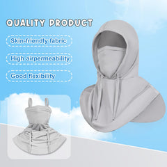 Cmonie balaclava worn under helmet showing secure fit and comfort benefit