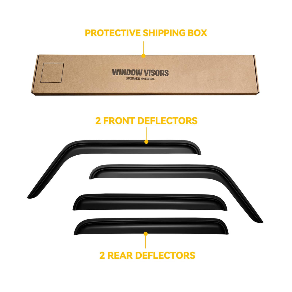 CMVT Auto lifestyle shot of driver-side visor adding weather protection