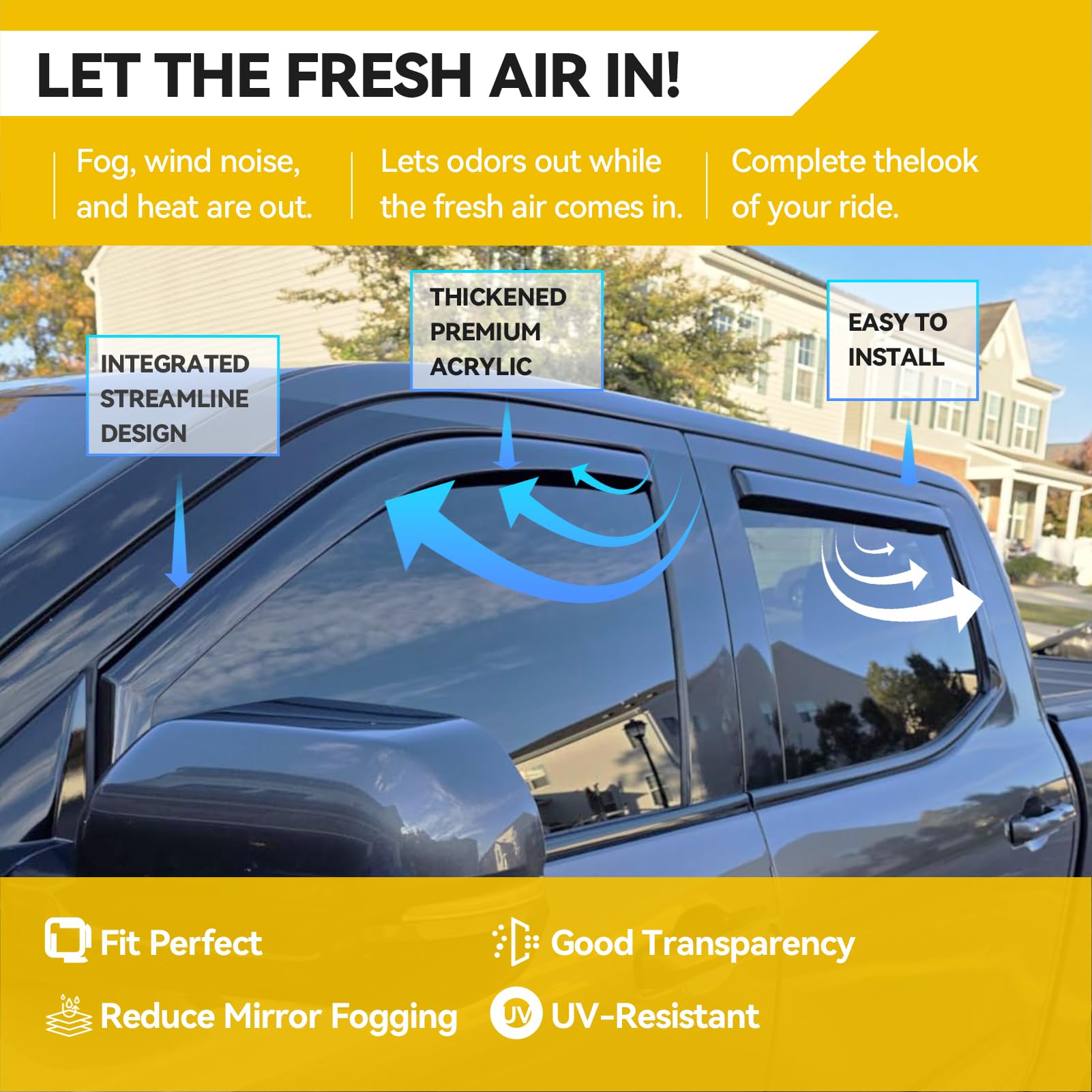 CMVT Auto mounted on rear half door improving ventilation and visibility