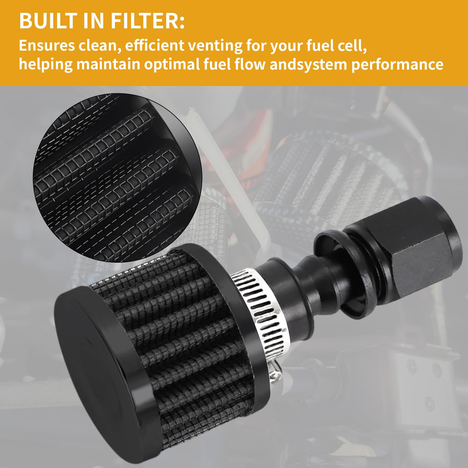 CNRAQR 10AN female fitting threads showing secure connection and leak prevention