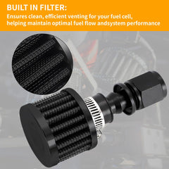CNRAQR 10AN female fitting threads showing secure connection and leak prevention