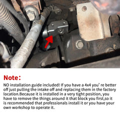 CNRAQR installed on LS engine block edge, provides easy sensor access