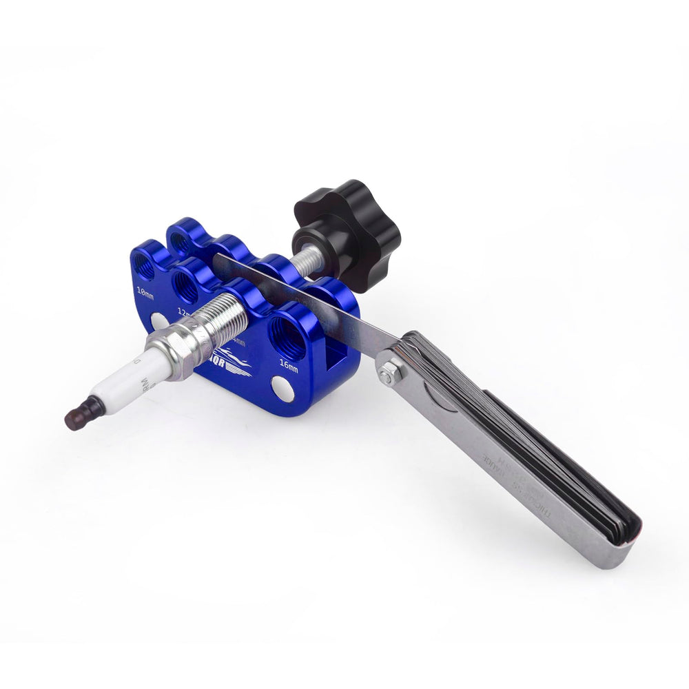 CNRAQR gapper paired with feeler gauge showing ready-to-use precision setup