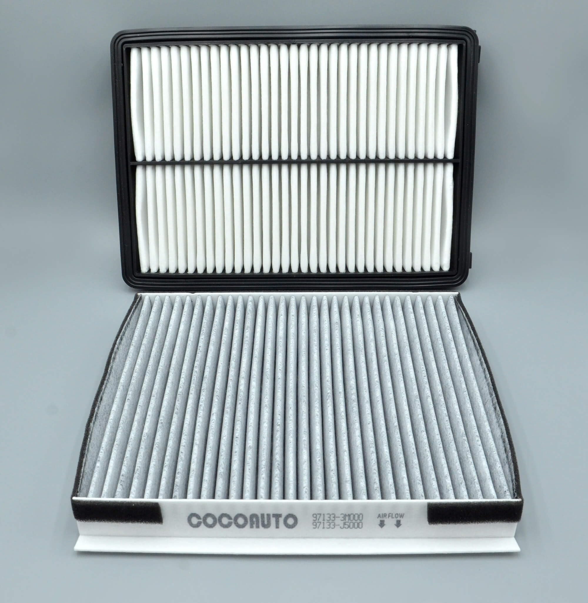 COCOAUTO cabin filter fitted behind dash showing improved airflow
