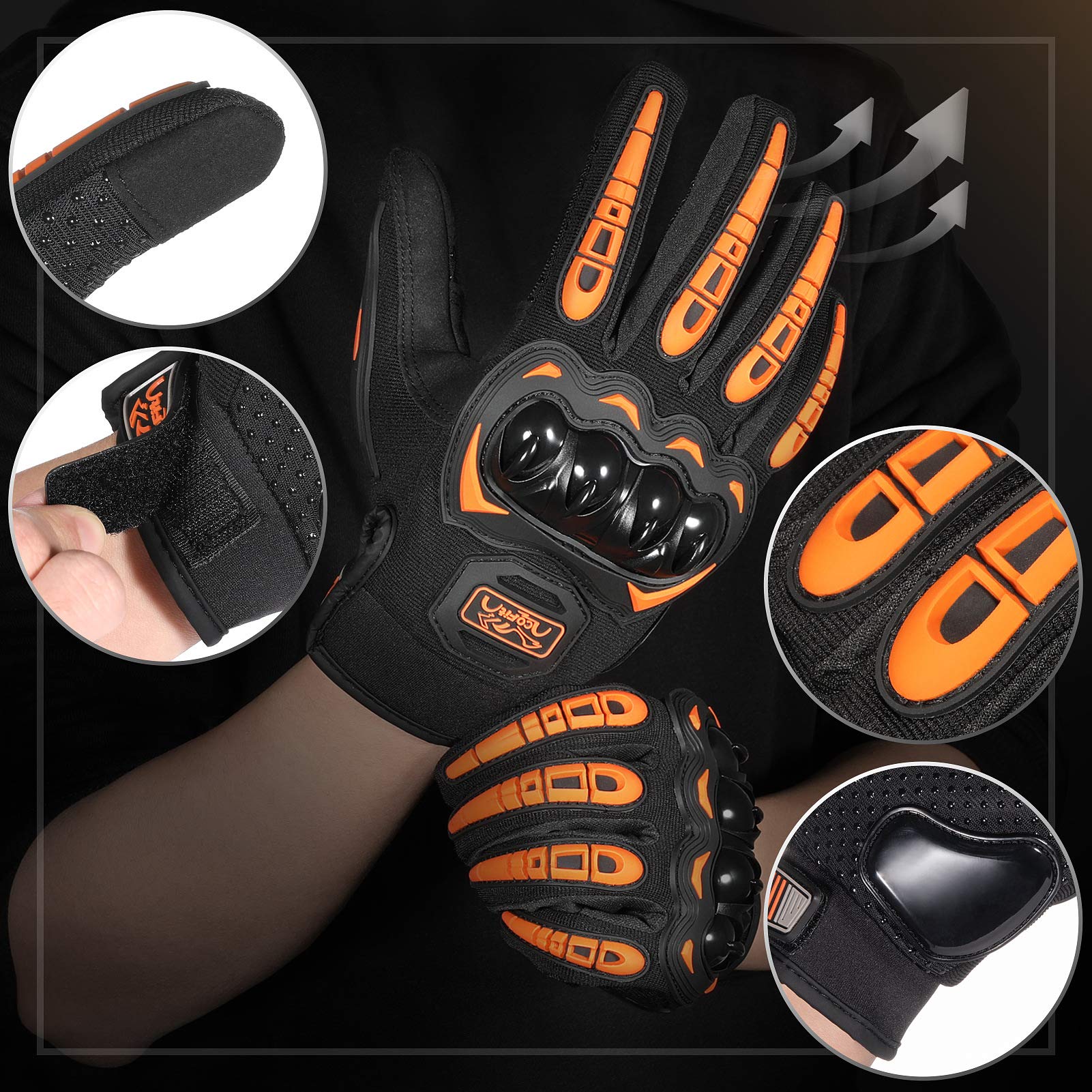 COFIT palm close-up with silicone dots providing improved handlebar grip