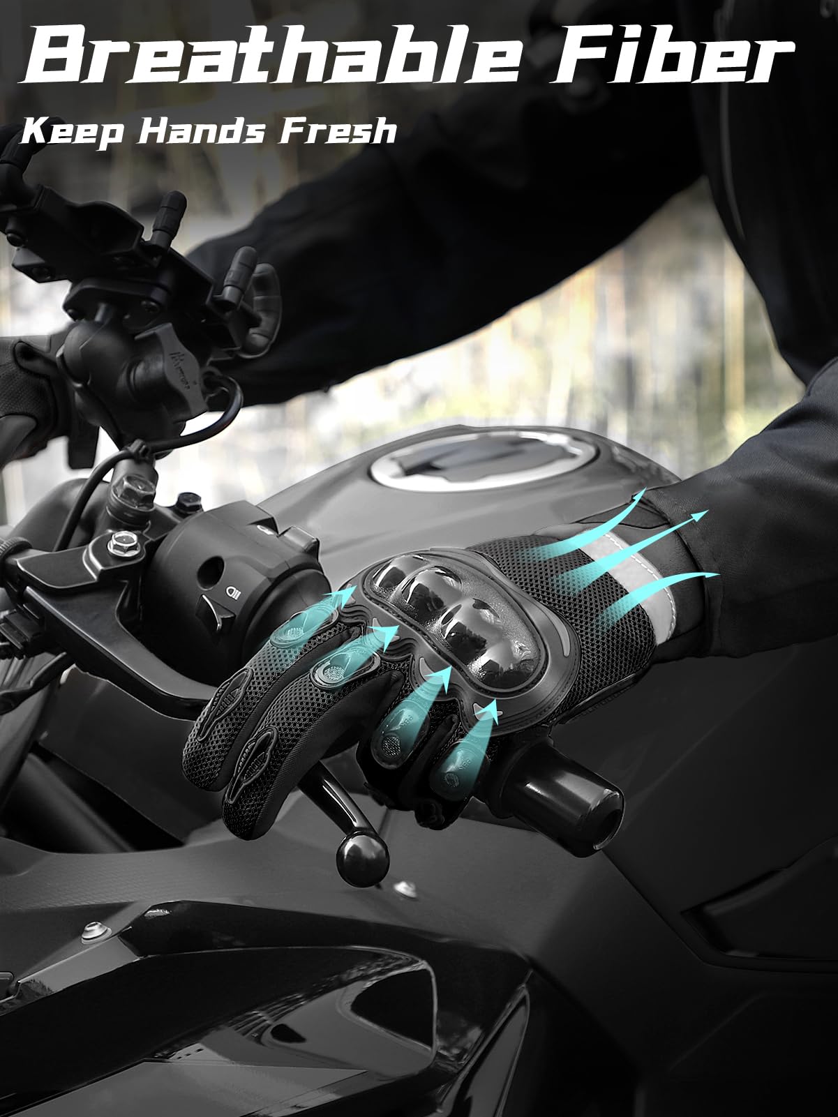 COFIT close-up of carbon fiber knuckle shell providing impact coverage