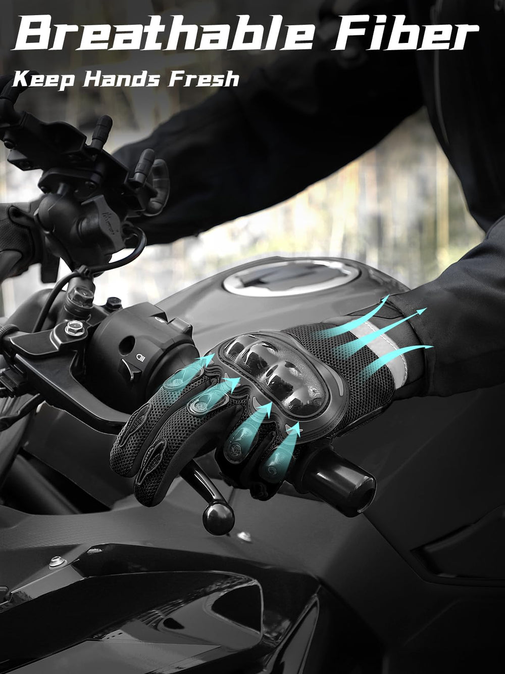 COFIT close-up of carbon fiber knuckle shell providing impact coverage