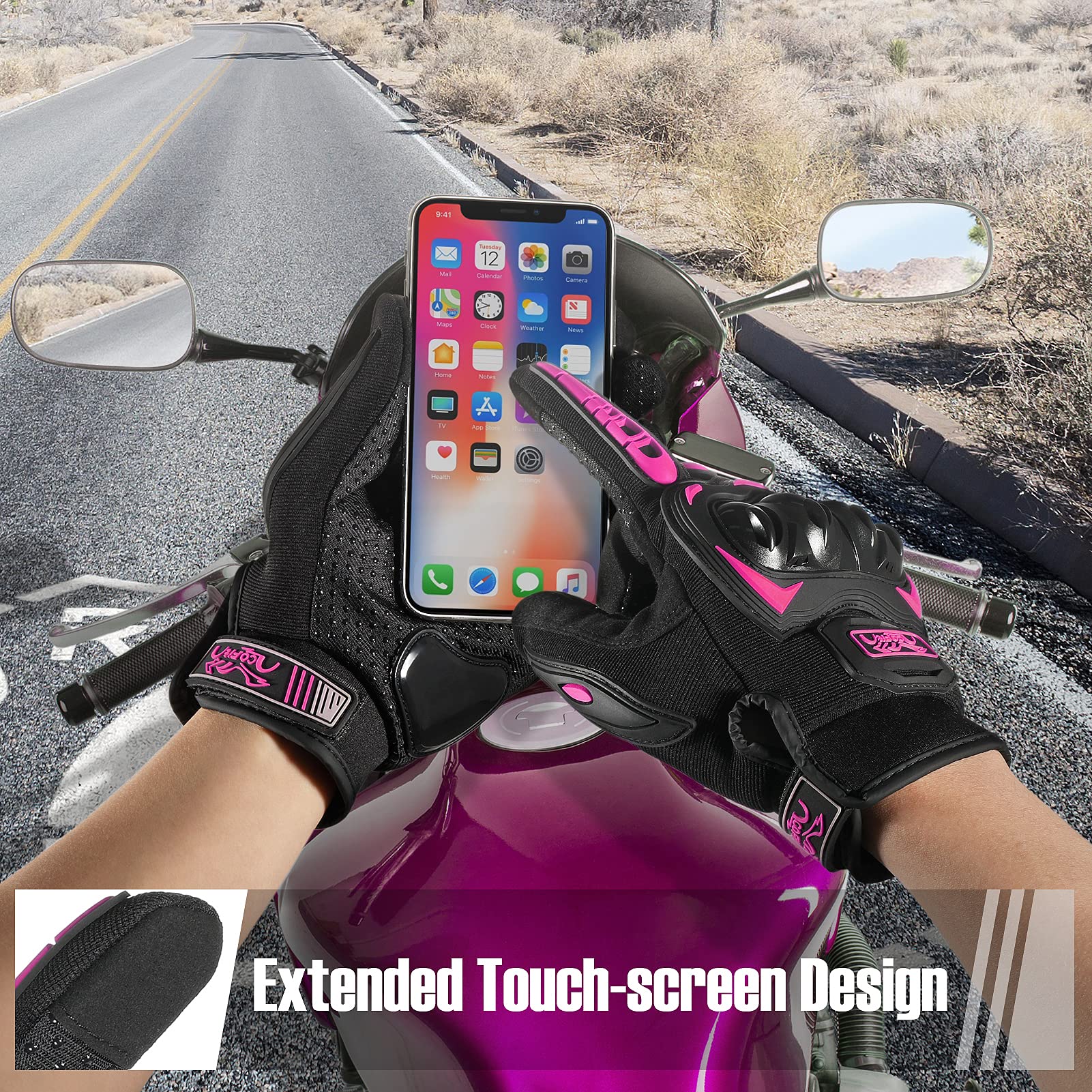 COFIT palm detail with silicone gel grip, improves handlebar traction