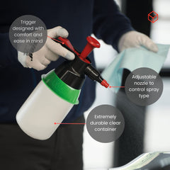 Colad adjustable nozzle close-up illustrating mist-to-jet control for precise application