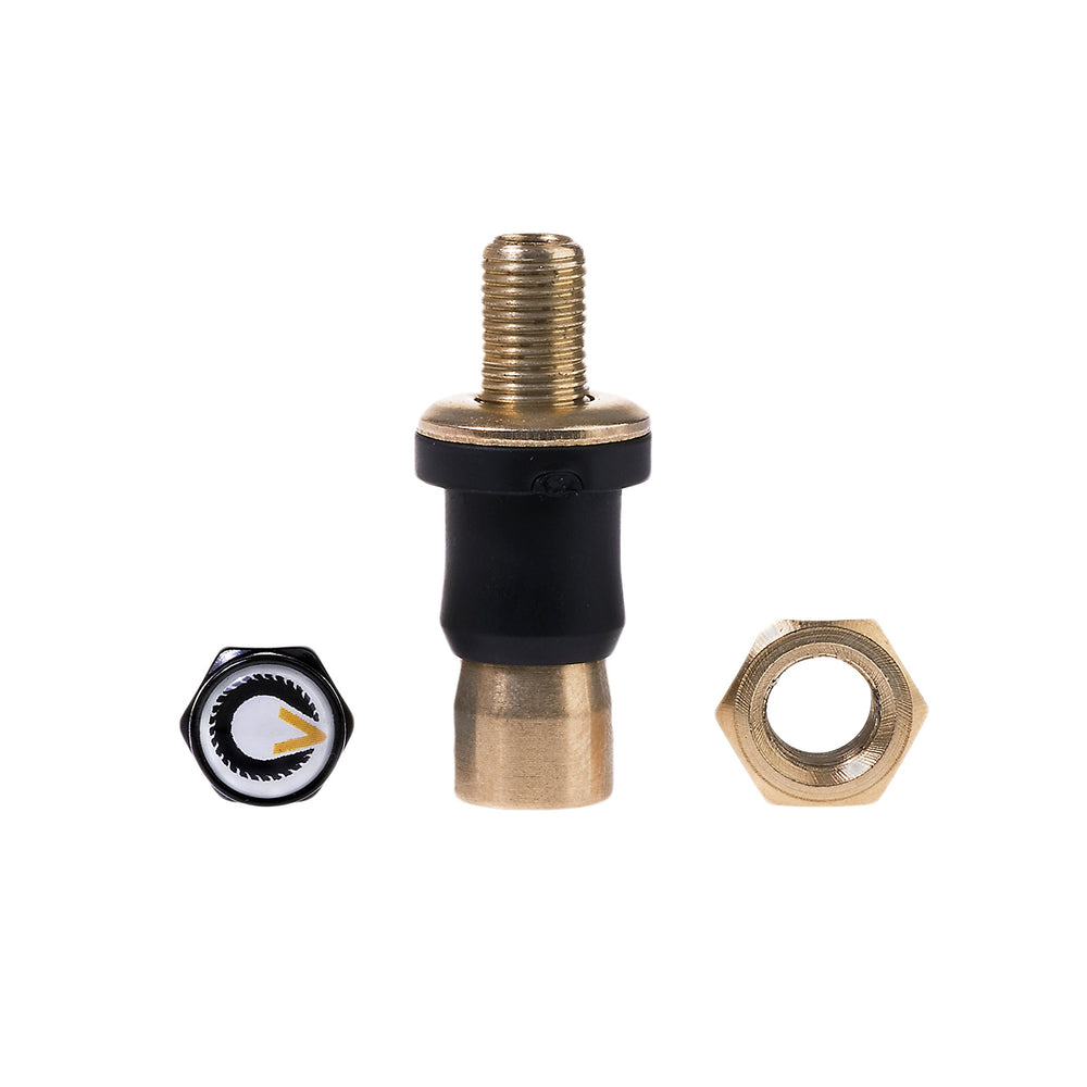 Colby Valve patented marking on stem indicating USA-made design and quality