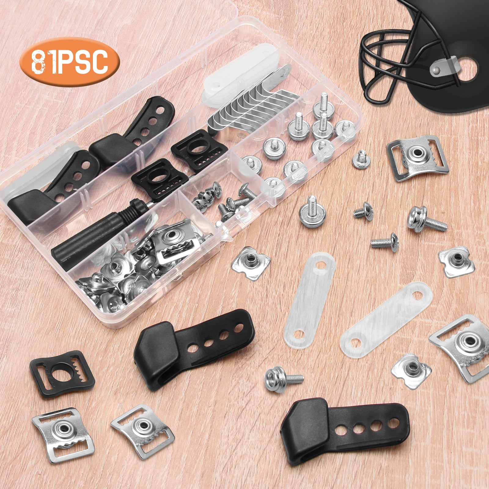 Coldairsoap kit being installed on a football helmet for sideline repair