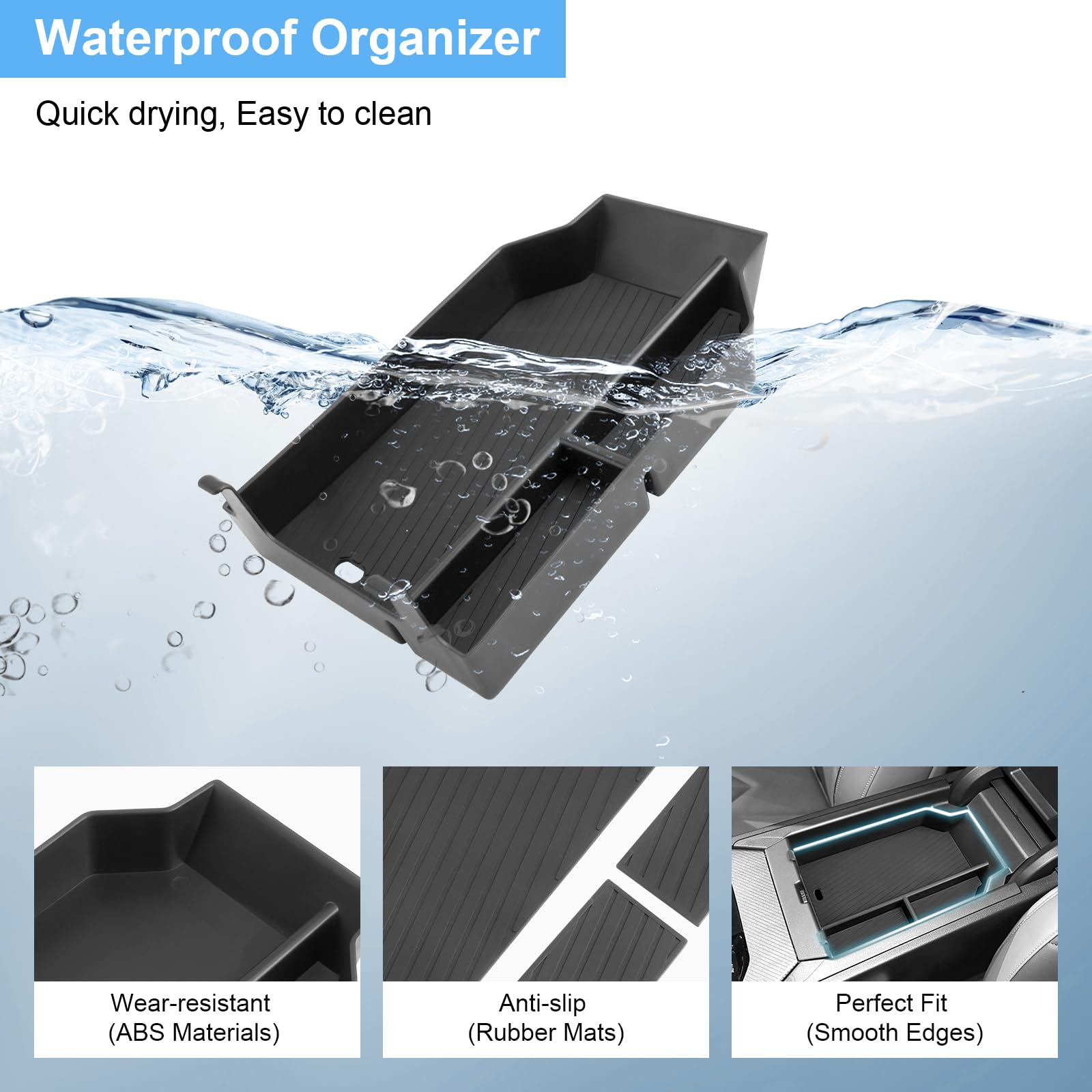 Coleya installed in X3 open armrest demonstrating precise fit benefit