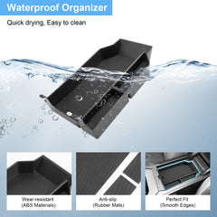 Coleya installed in X3 open armrest demonstrating precise fit benefit