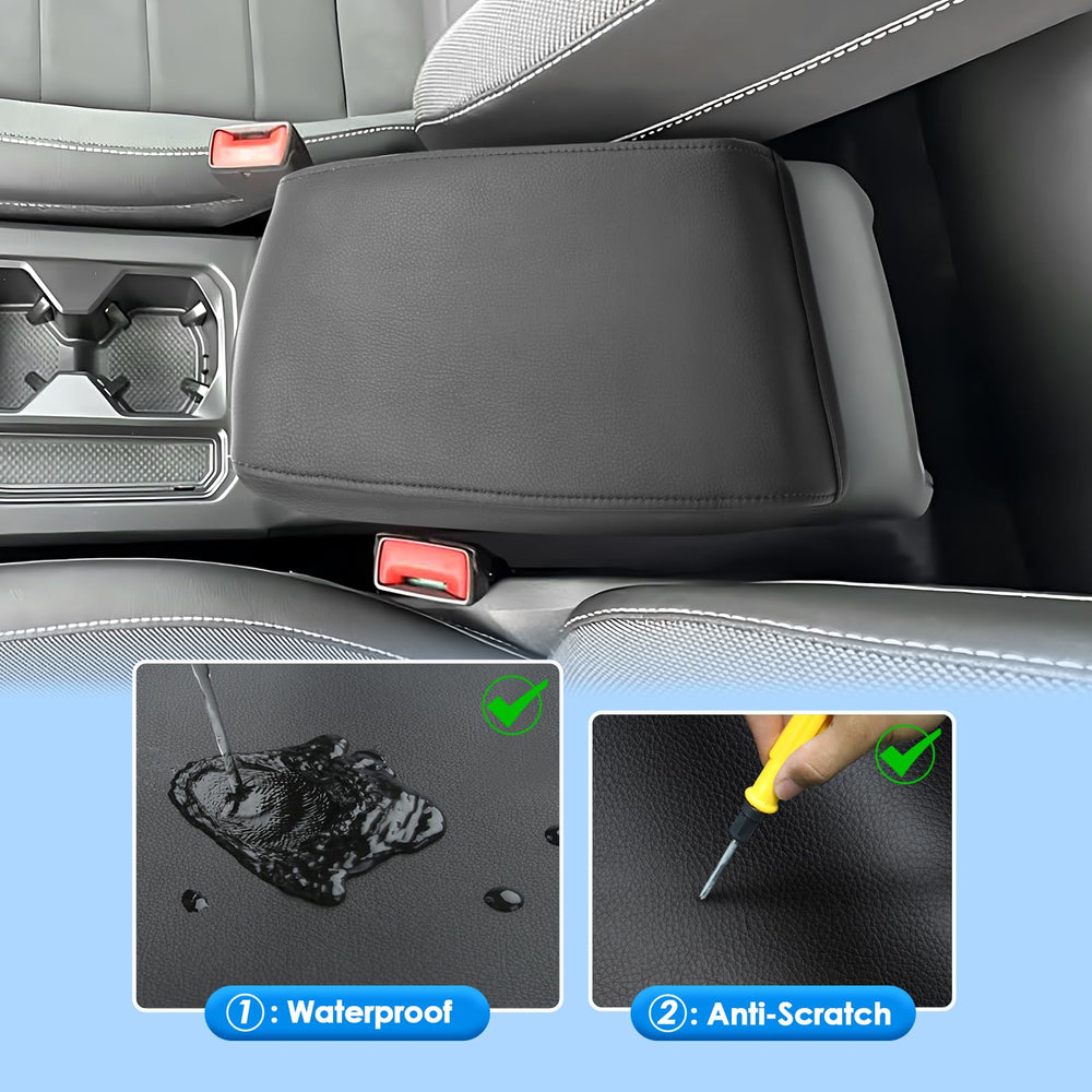 Coleya cover installed in Tiguan interior showing waterproof protection benefit
