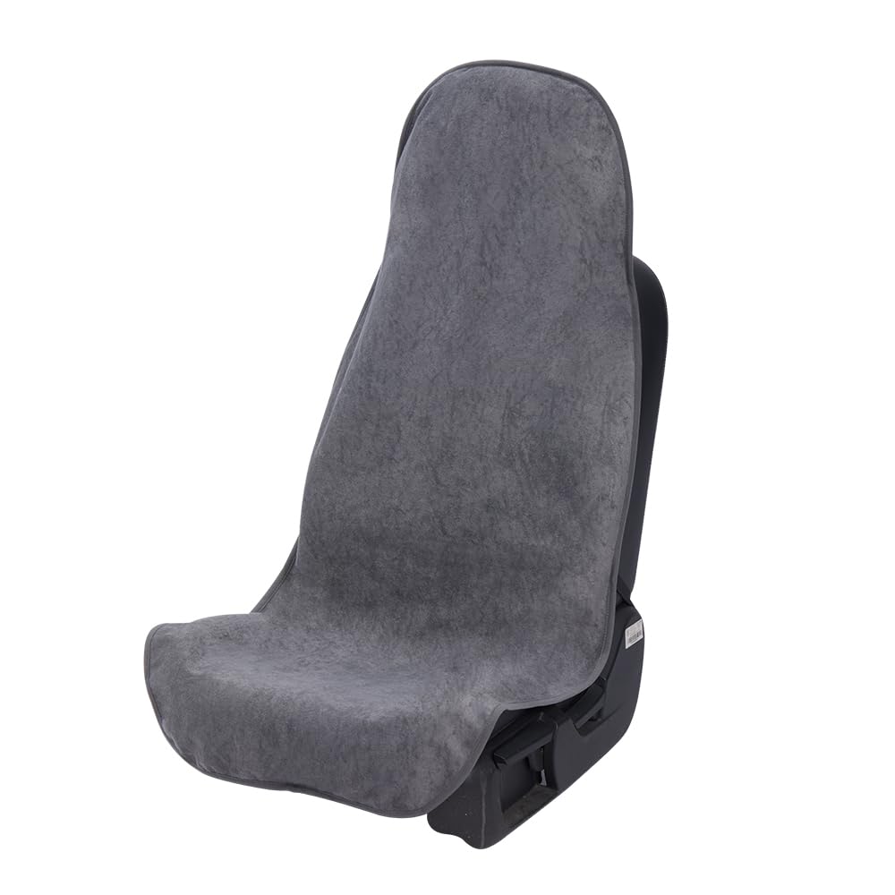 COLINOO front view of grey seat cover protecting upholstery and preventing stains