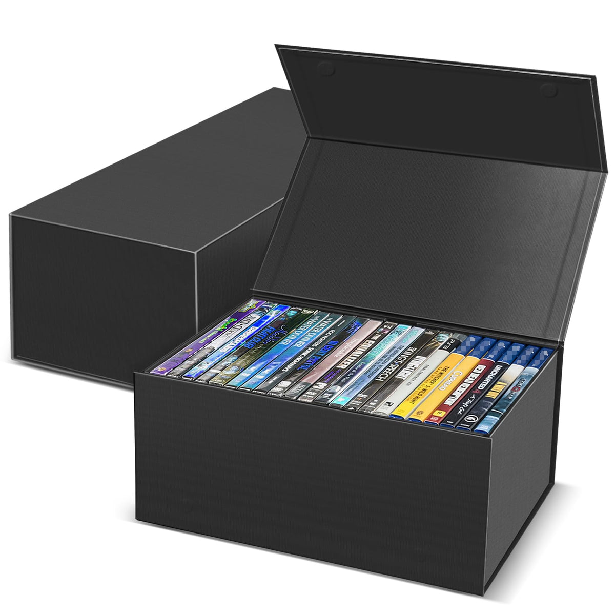 CollectHall front view showing two closed boxes and neat storage benefit