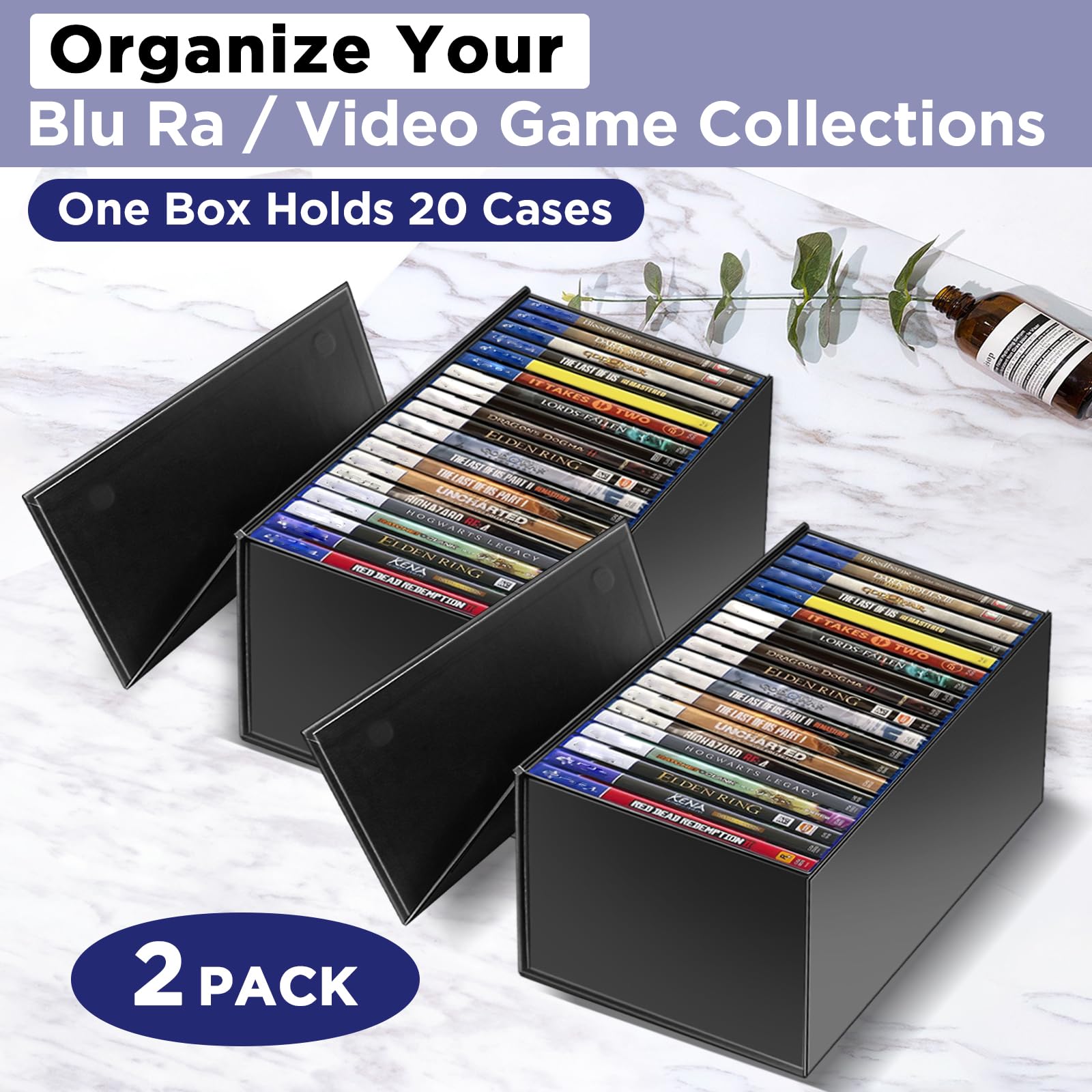 CollectHall box next to ruler demonstrating compact size and fit