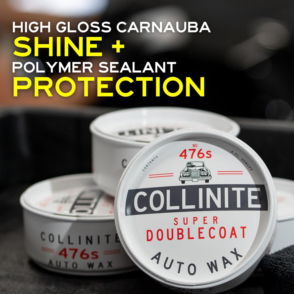 Collinite 476 next to ruler showing compact 9 fl oz size