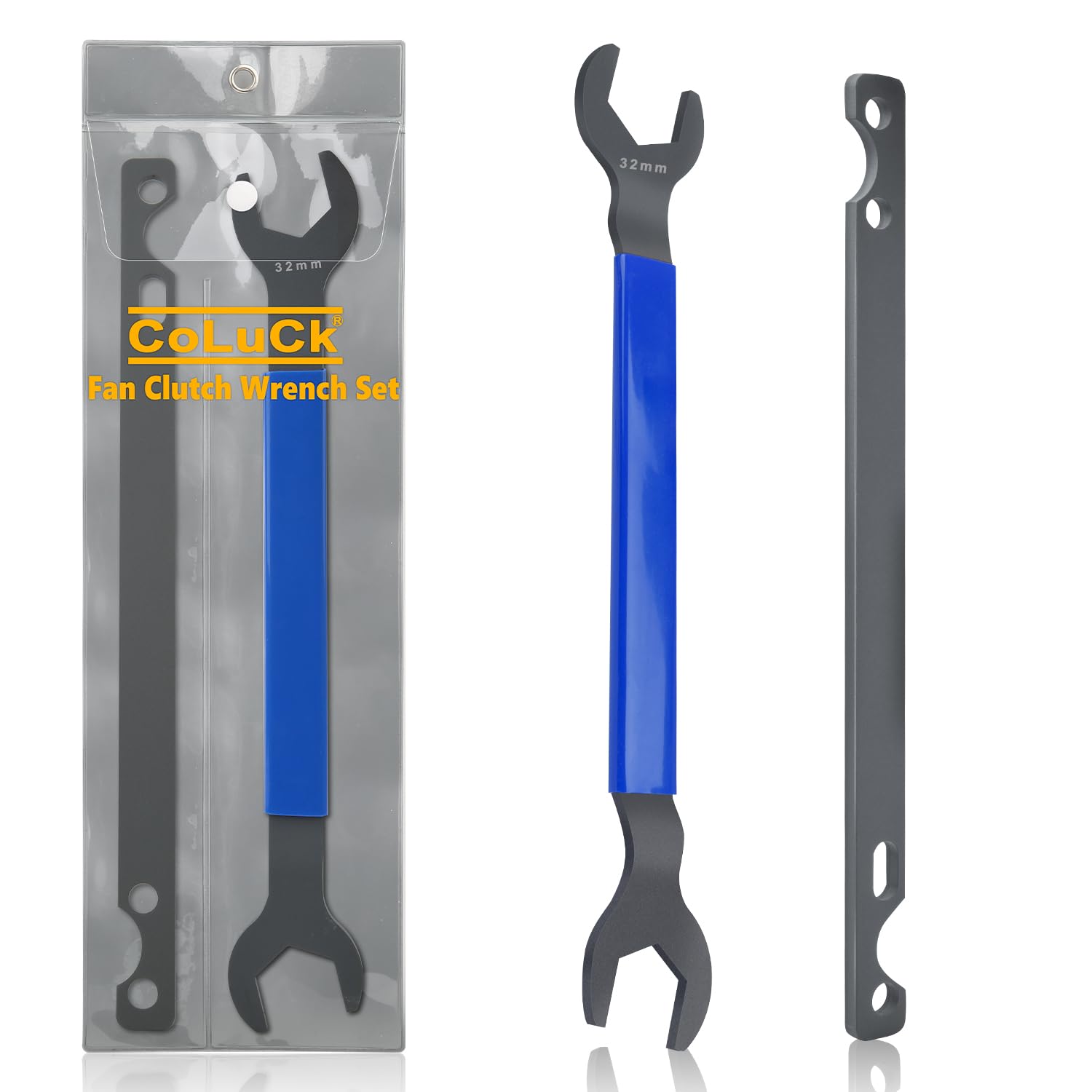 CoLuck kit arranged on workbench showing ready-to-use garage convenience