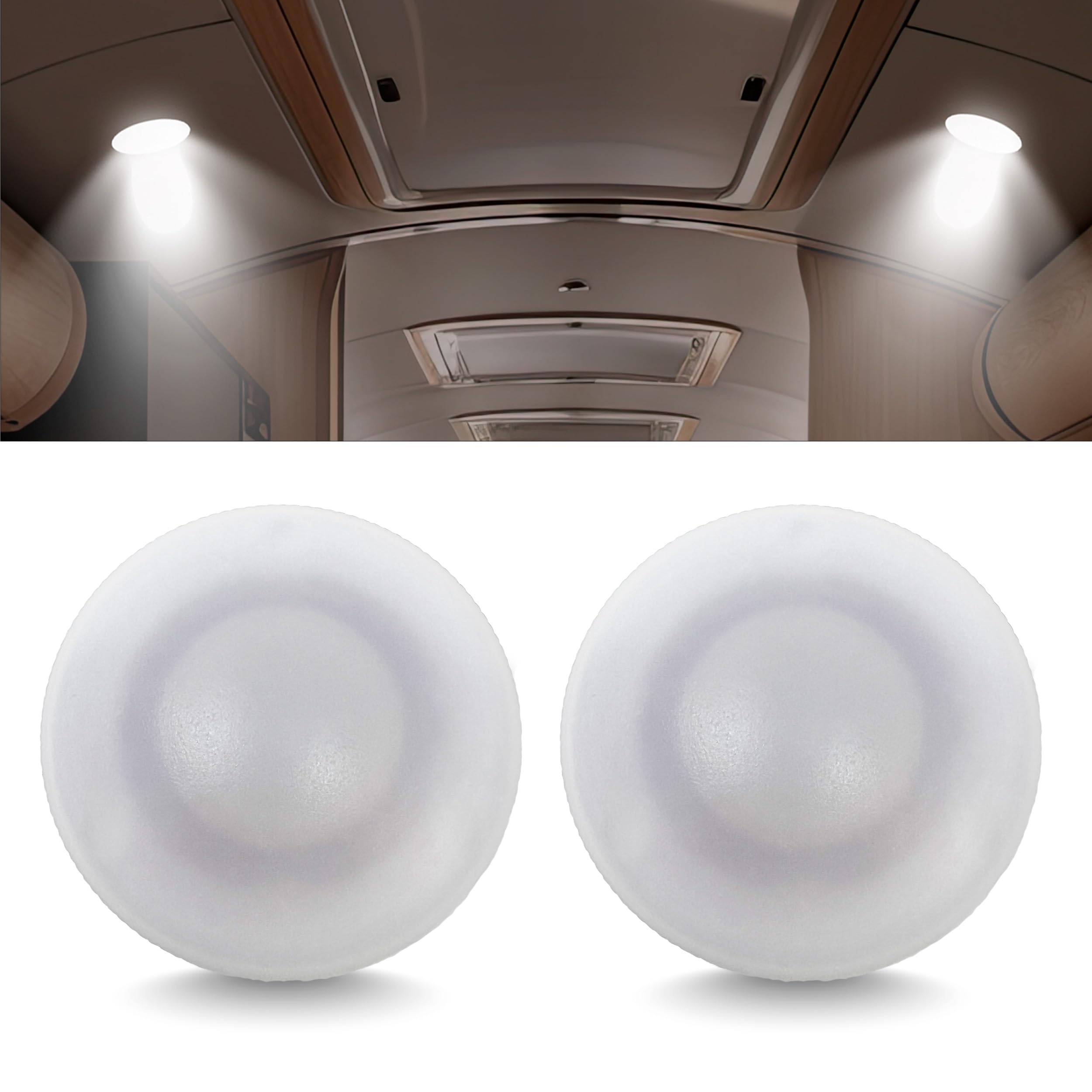 Command Electronics close-up polycarbonate lens highlighting impact resistance benefit