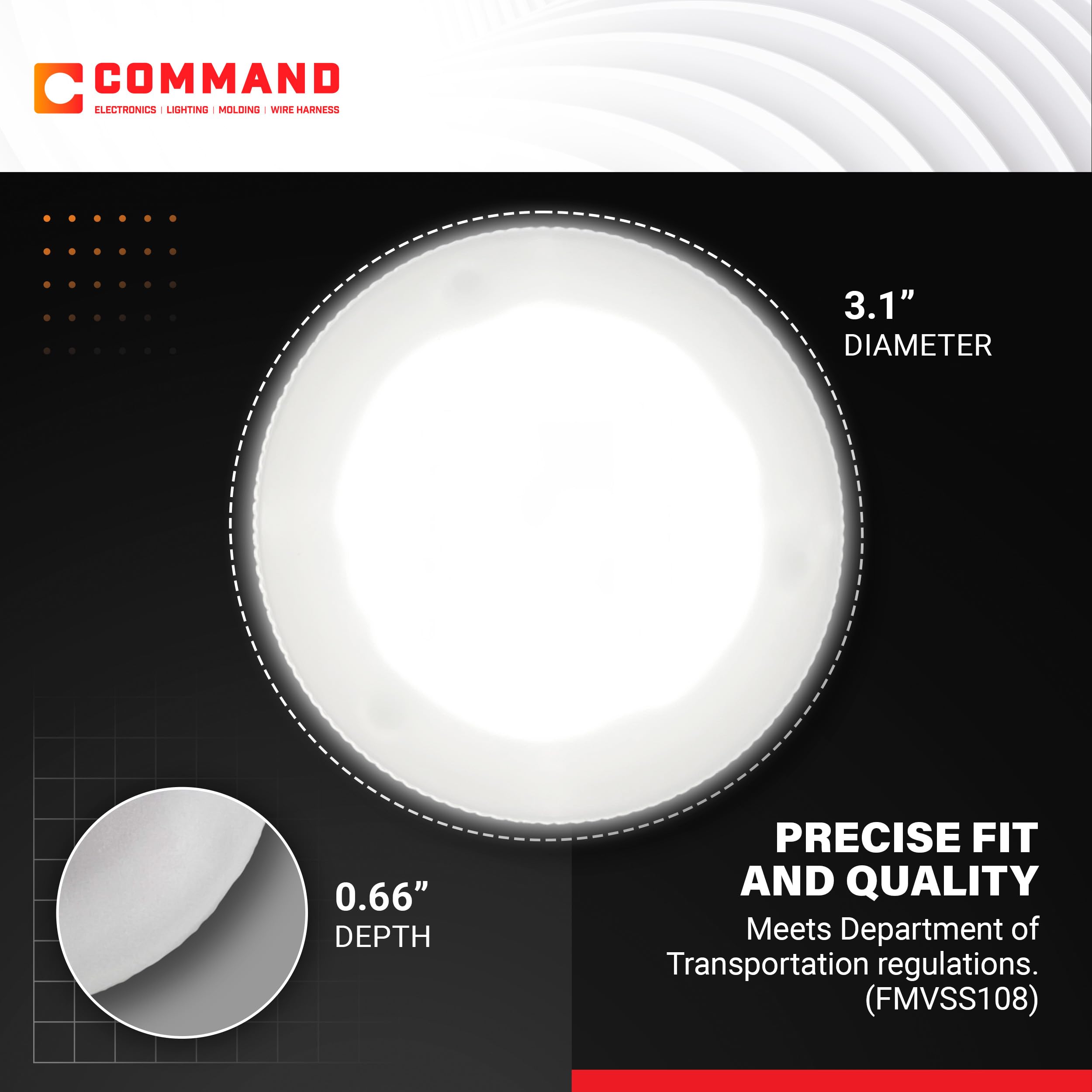 Command Electronics mounting hardware and connectors included for rapid installation benefit