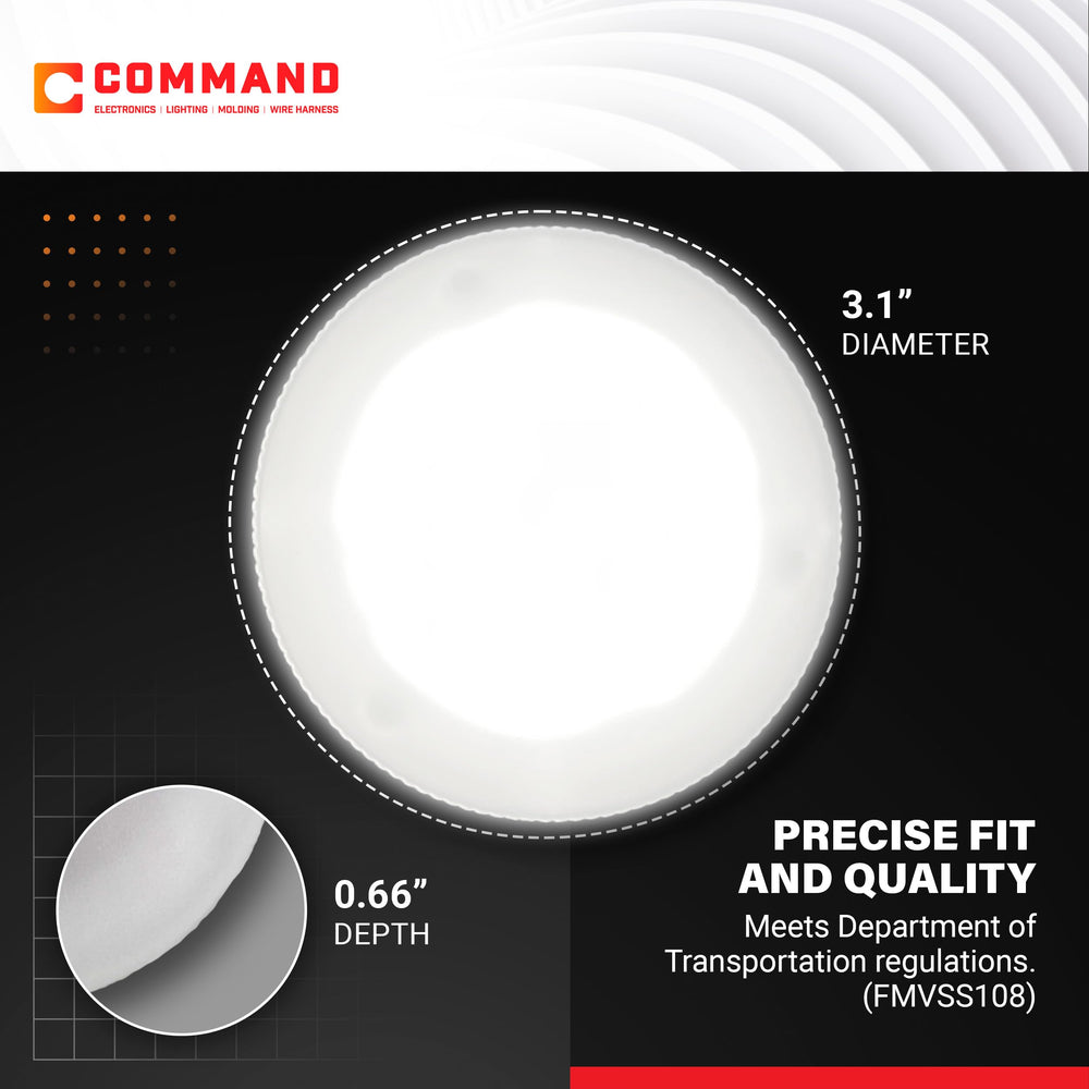 Command Electronics mounting hardware and connectors included for rapid installation benefit
