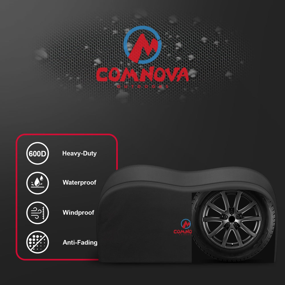 M COMNOVA OUTDOORS cover beside a ruler to show 64.5" length and size fit clarity