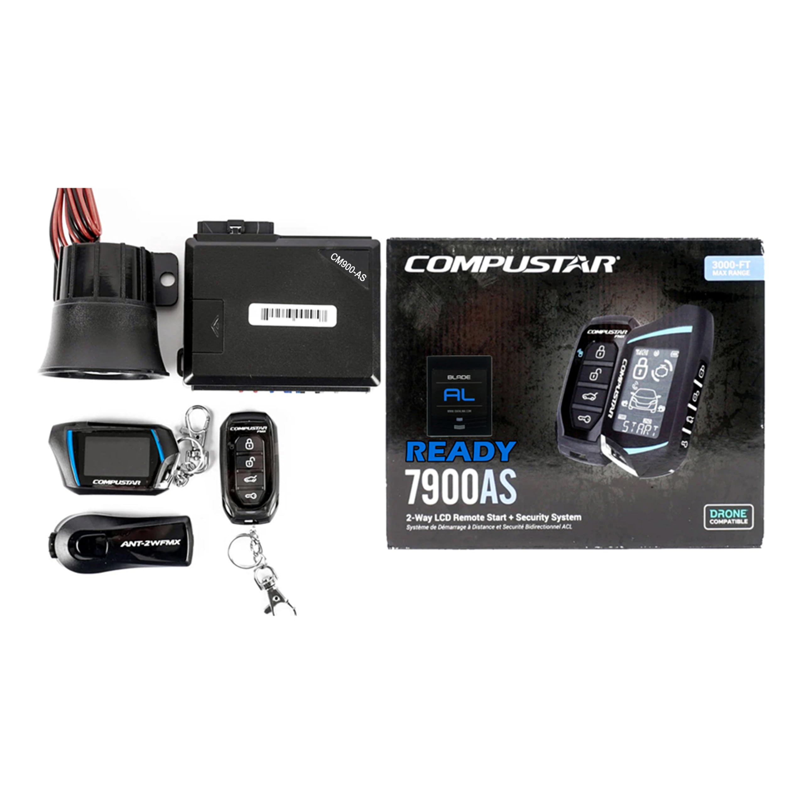 Compustar CM600 control module closeup highlighting compact design and robust vehicle communication