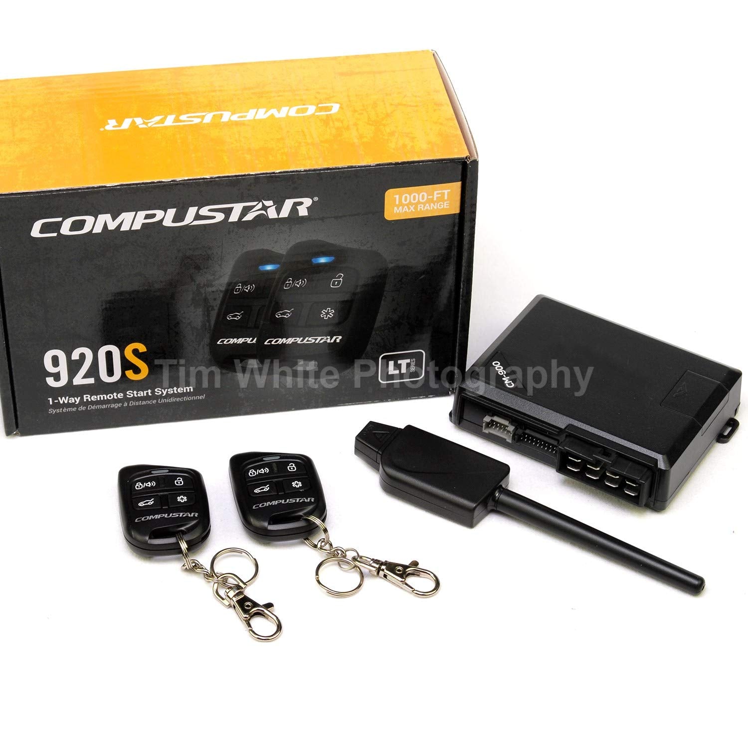Compustar CM900 control module wiring detail, durable installation and organized harness benefit
