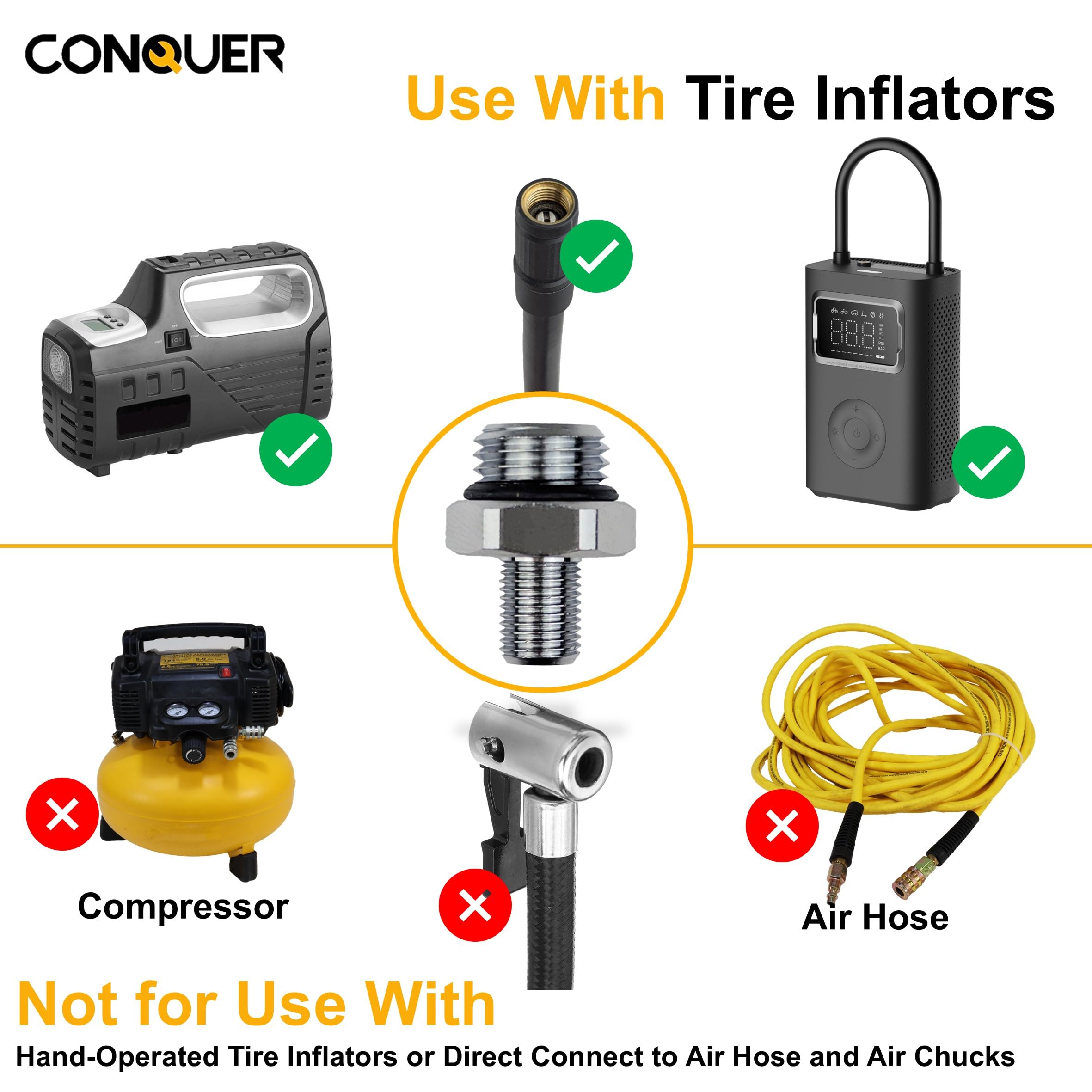 CONQUER cutaway showing open-flow porting for faster inflation and less downtime