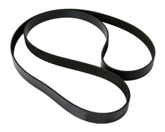 Continental serpentine belt beside tape measure showing 83.4 inch length accuracy