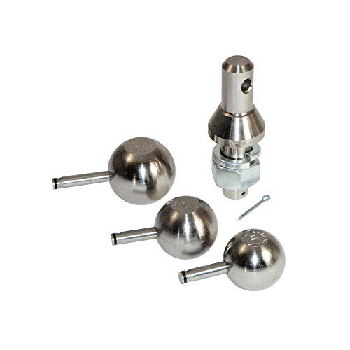 Convert-A-Ball close-up of balls and threaded shank showing corrosion-resistant finish