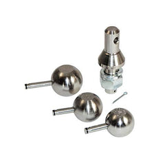 Convert-A-Ball close-up of balls and threaded shank showing corrosion-resistant finish