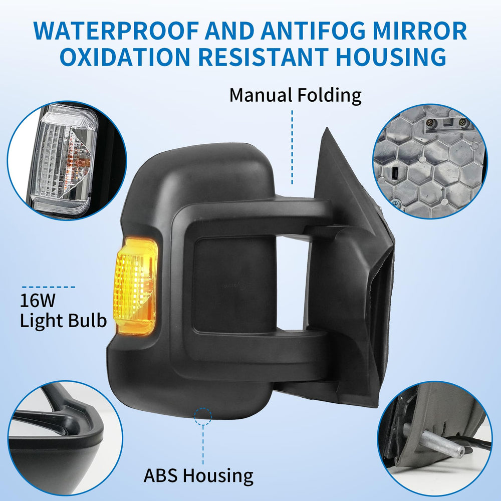 Convitex durable mirror housing texture resisting scratches and minor impacts