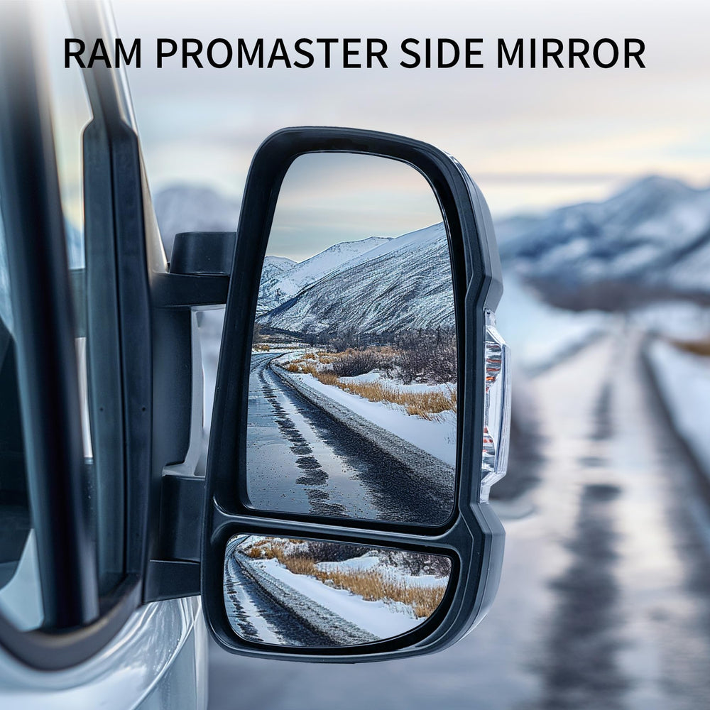 Convitex mirror next to ruler showing accurate size and OE-compatible scale