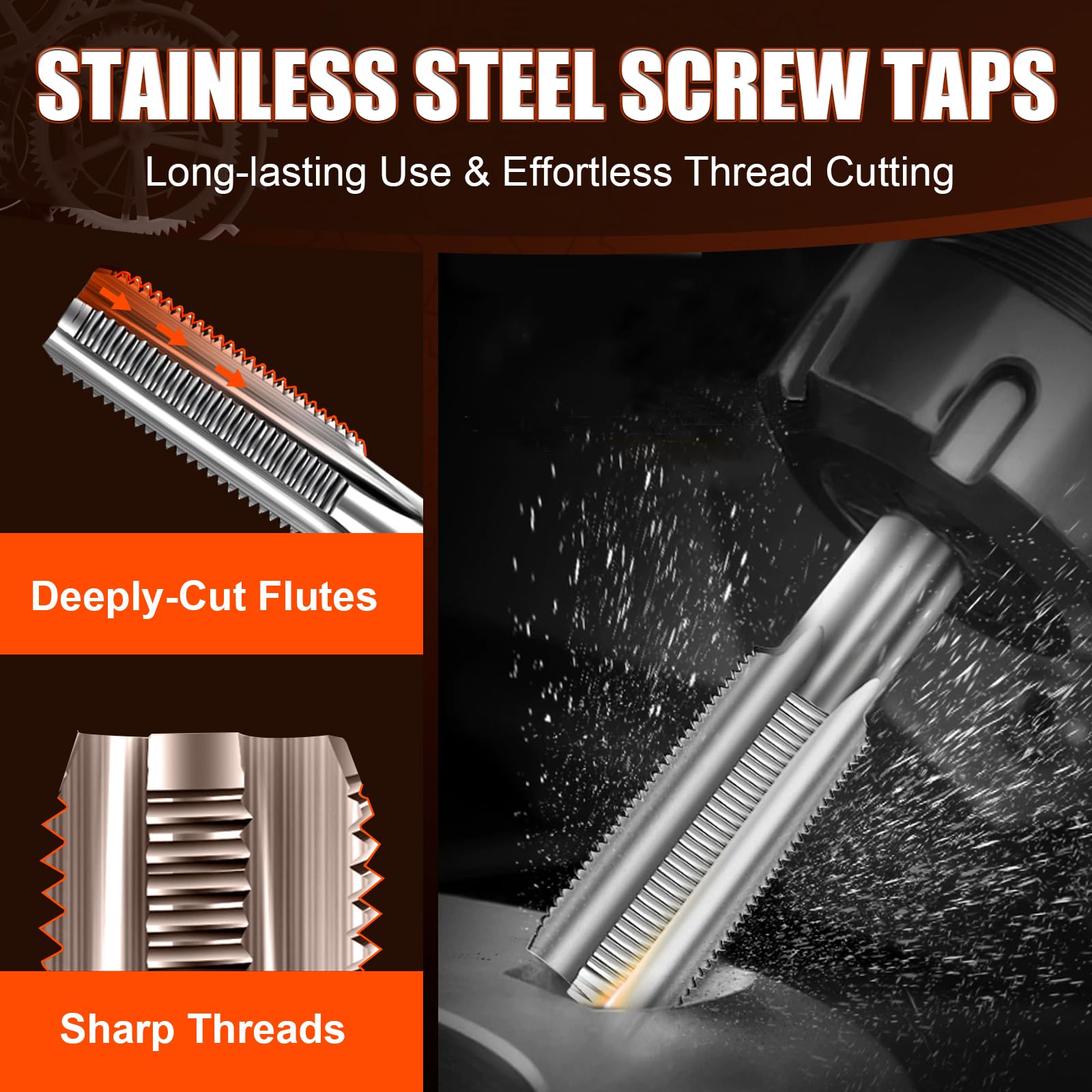coobeast stainless helicoil inserts lined up for durable thread repair