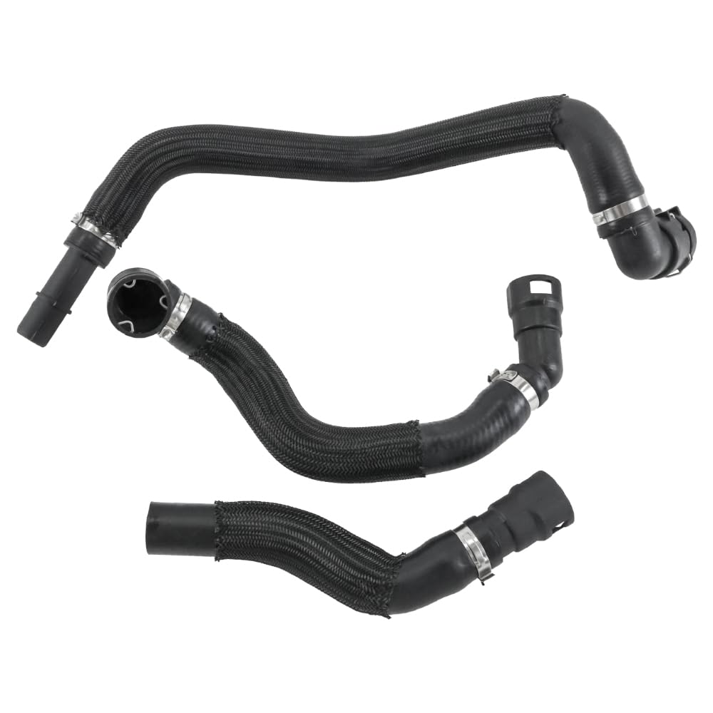 COOL STAR installed hoses in a Jeep Cherokee engine bay demonstrating correct routing and restored heating