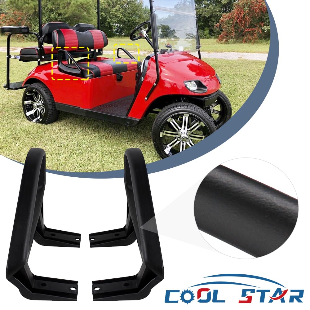COOL STAR mounted on EZGO TXT side profile demonstrating secure fit
