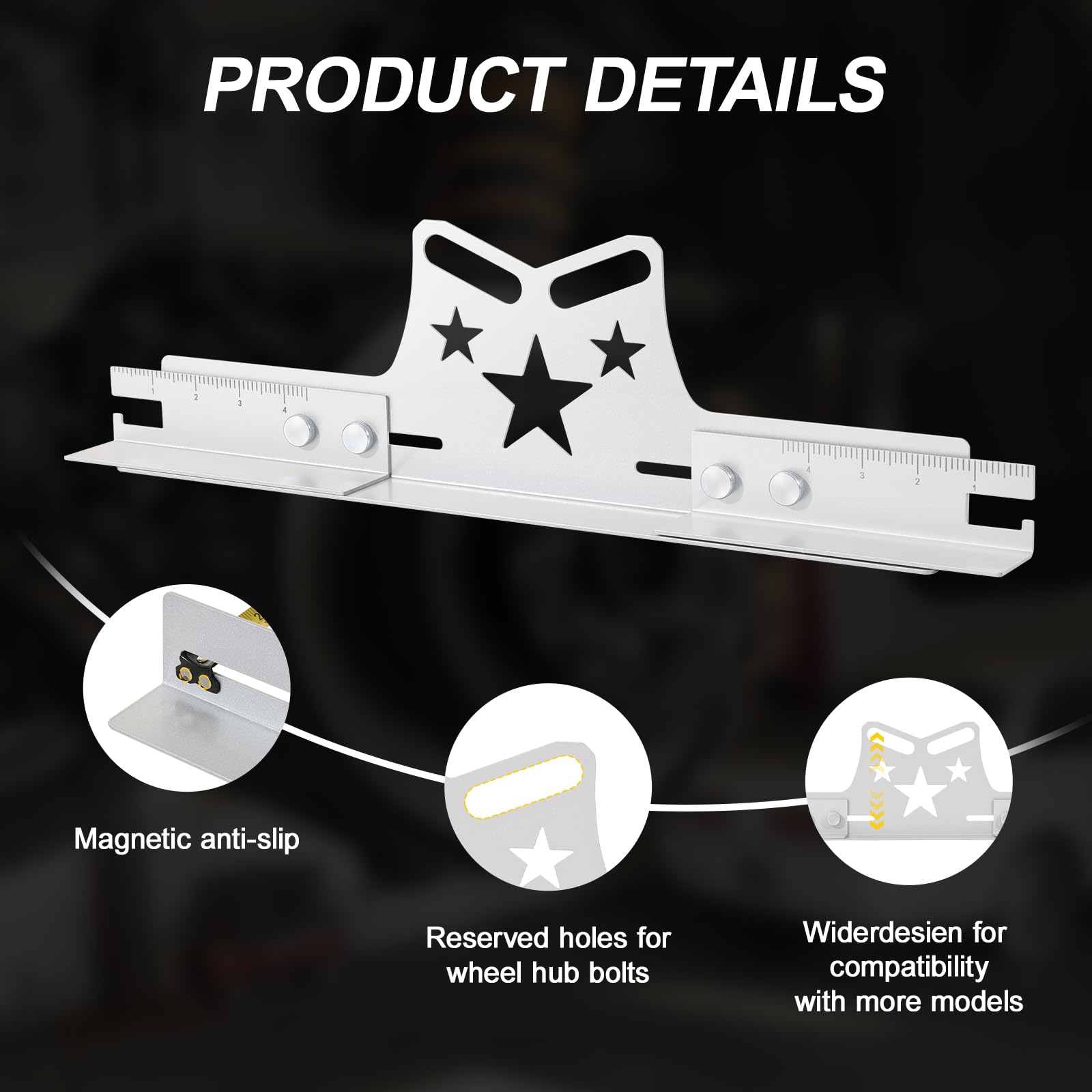 COOLWOLF magnetic measuring tape detail providing stable contact and repeatable measurements